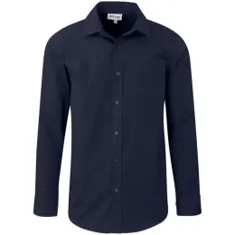 Mens Long Sleeve Empire Shirt Navy Front